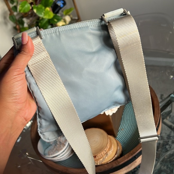 Authentic Prada Crossbody nylon bag light blue - Picture 4 of 5